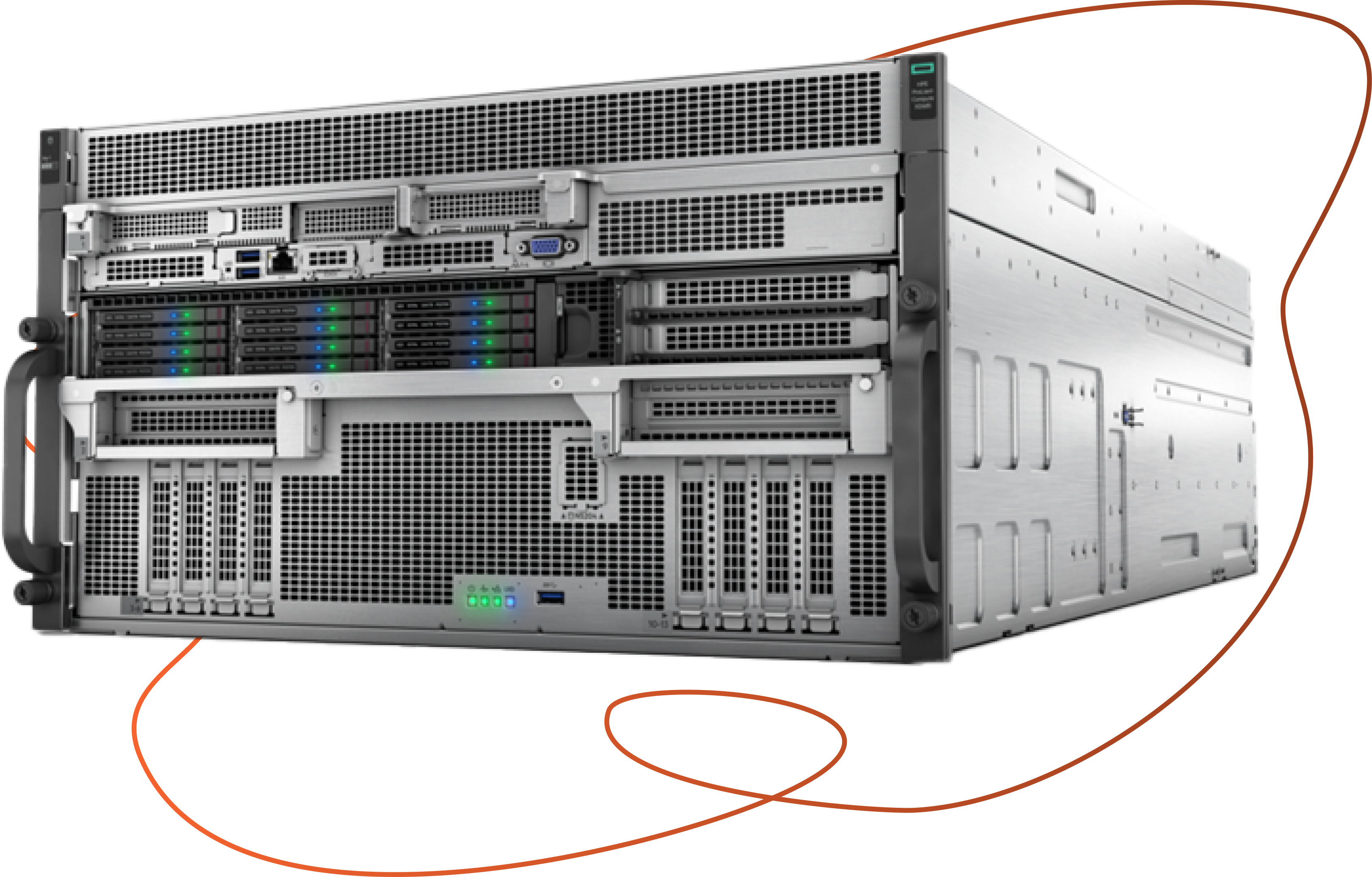 HPE enterprise rack server
